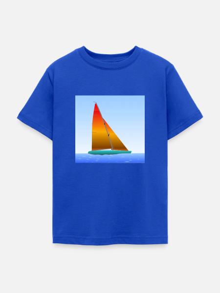Segelschiff - Teenager T-Shirt - Royalblau