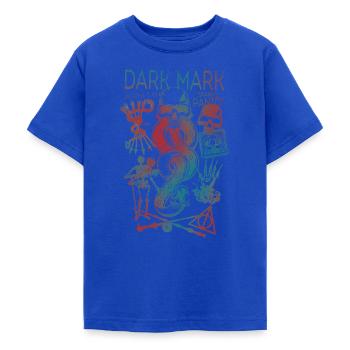 Harry Potter Marque Des Ténèbres & Horcruxe Design - T-shirt Ado - bleu royal - Devant - AI Model Teenager Male light (155cm)