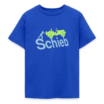 Schieb Jeep - Teenager T-Shirt - Royalblau - Vorne - AI Model Teenager Male light (155cm)