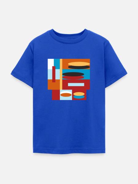 graphic bunt - Teenager T-Shirt - Royalblau
