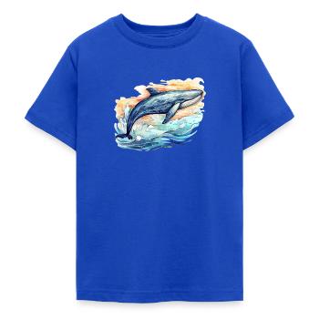 Wal - Teenager T-Shirt - Royalblau - Vorne - AI Model Teenager Male light (155cm)