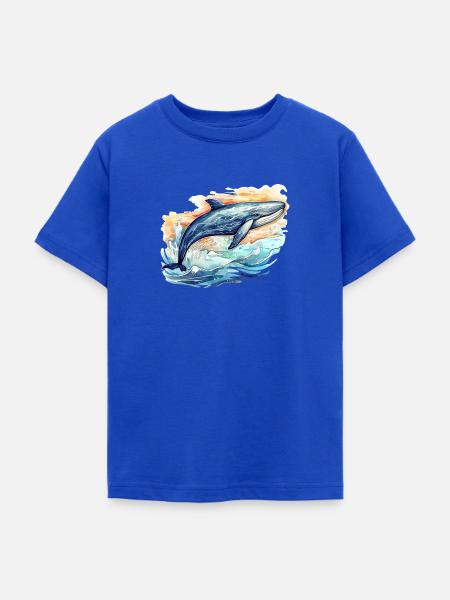 Wal - Teenager T-Shirt - Royalblau