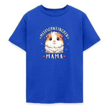 Meerschweinchen Mama Meerschweinchen Design - Teenager T-Shirt - Royalblau - Vorne - AI Model Teenager Male light (155cm)