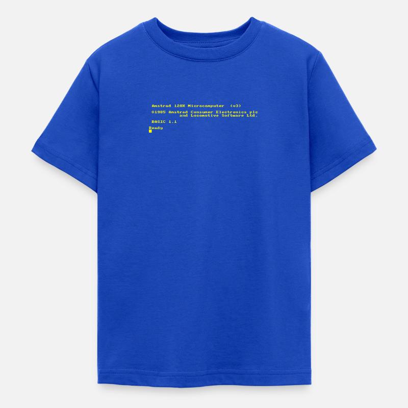 Amstrad CPC 6128 computer da gioco retrò e vintage - Maglietta per ragazzi - blu royal