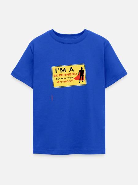 SUPERHERO - Teenager T-Shirt - Royalblau