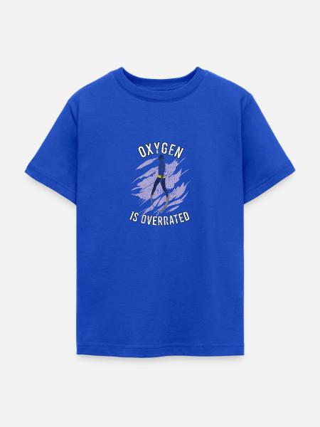 Freediving Apnoetauchen für Freitaucher - Teenager T-Shirt - Royalblau
