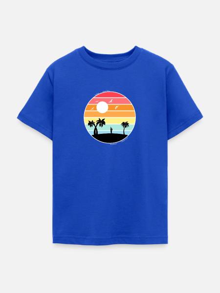 Sunset - Teenager T-Shirt - Royalblau