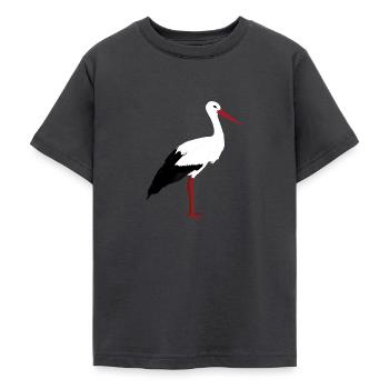 Stork staat - Teenager T-shirt - antraciet - Voor - AI Model Teenager Male light (155cm)