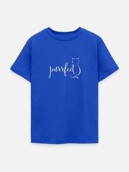 purrfect - Teenager T-Shirt - Royalblau