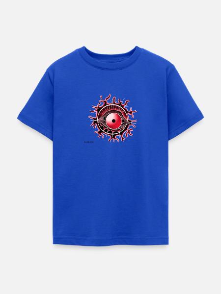 Auge rot - Teenager T-Shirt - Royalblau