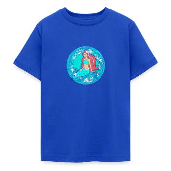 Sirène sirène sirène conte de fées - T-shirt Ado - bleu royal - Devant - AI Model Teenager Male light (155cm)
