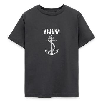 Heimathafen Dahme Residence Heimat T-Shirt - Teenage T-Shirt - dark grey - Front - AI Model Teenager Male light (155cm)