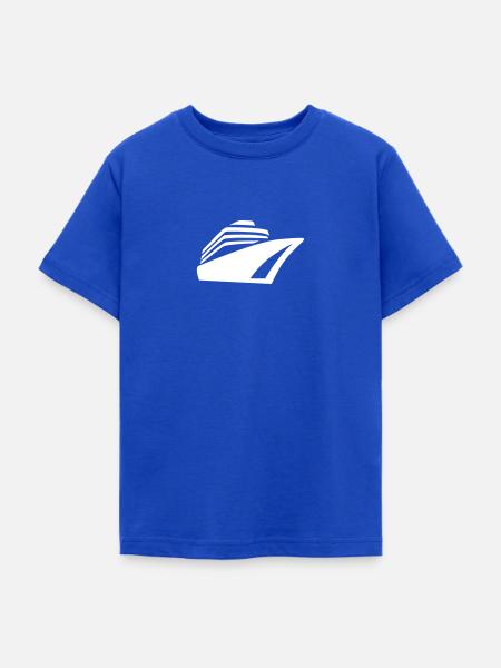 Schiff - Teenager T-Shirt - Royalblau