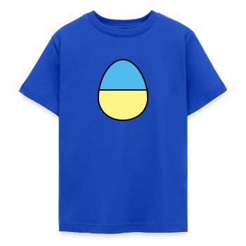 Oeuf de Pâques coloré - T-shirt Ado - bleu royal - Devant - AI Model Teenager Male light (155cm)