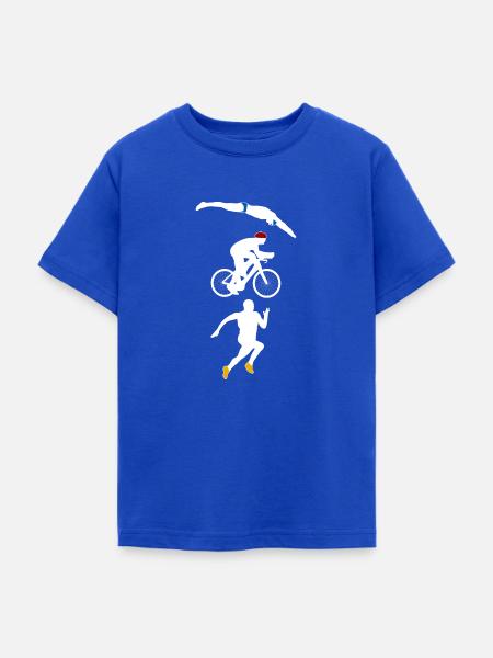 Triathlon - Teenager T-Shirt - Royalblau