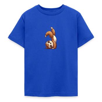Faltirer Handstand Salto sportliches Workout - Teenager T-Shirt - Royalblau - Vorne - AI Model Teenager Male light (155cm)