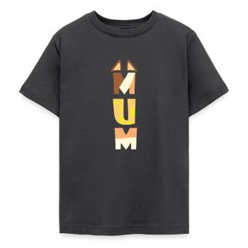 LUSTIG BLAU MAMA-PAPA MÜTTER TAG - Teenager T-Shirt - Dunkelgrau - Vorne - AI Model Teenager Male light (155cm)