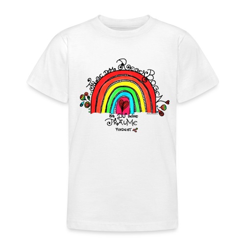Folge dem Regenbogen - Teenager T-Shirt