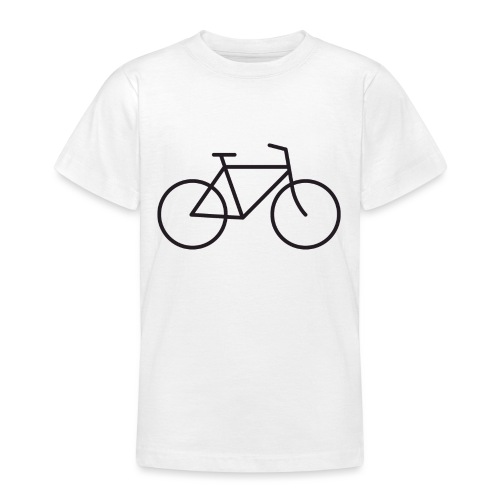 Bicycle black - Polkupyörä musta - Nuorten t-paita