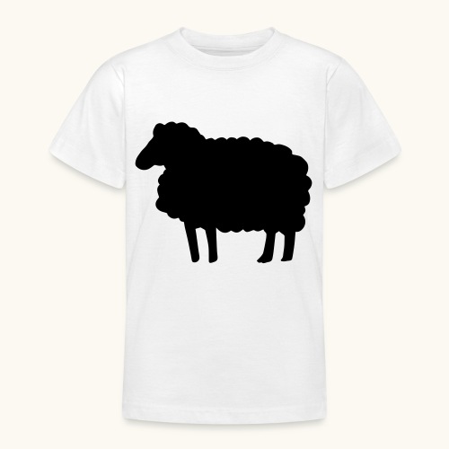 Farbe anpassbar Lustiges Schaf Silhouette Geschenk - Koszulka młodzieżowa