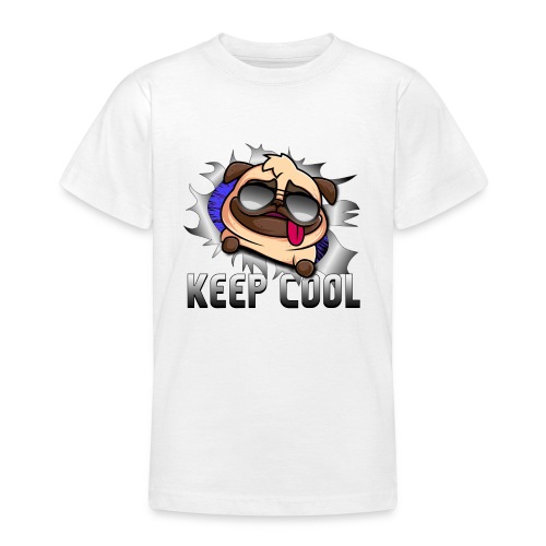 Keep Cool Hund Geschenk - Teenager T-Shirt