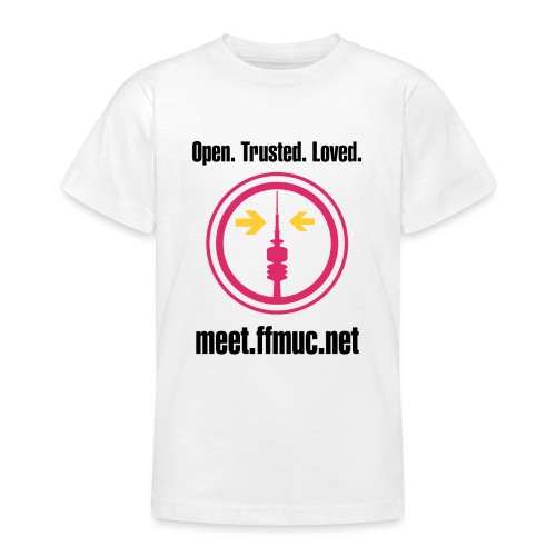 Freifunk Meet - Open-Trusted-Loved - Teenager T-Shirt
