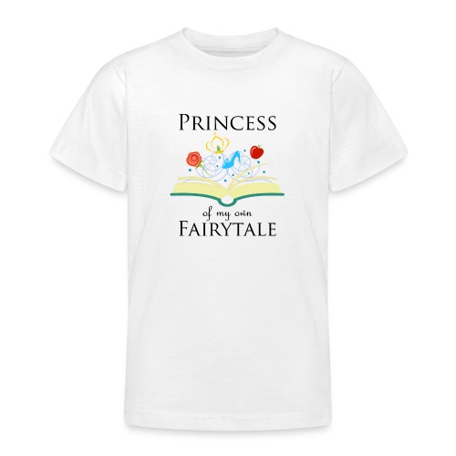Prinsesse af mit eget eventyr - Sort - Teenager-T-shirt