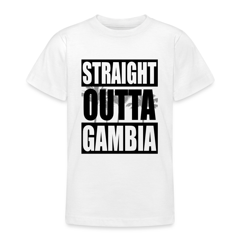 Straight Outta Gambia - Teenager T-Shirt