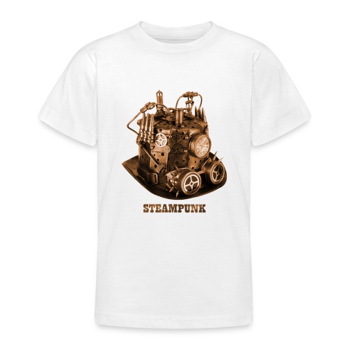 Steampunk Helm Hut Zahnrad - Teenager T-Shirt