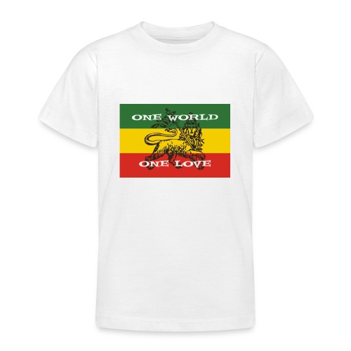 One world one love Reggae - Teenager T-Shirt