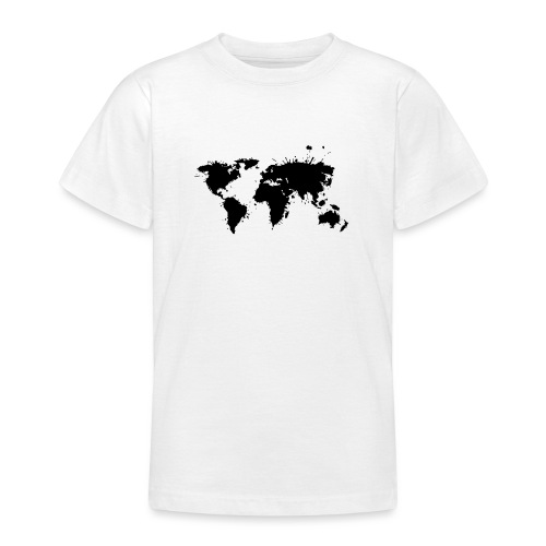 Weltkarte Splash - Teenager T-Shirt