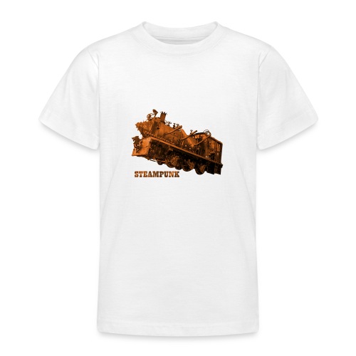 Steampunk Lokomotive Neuseeland - Teenager T-Shirt