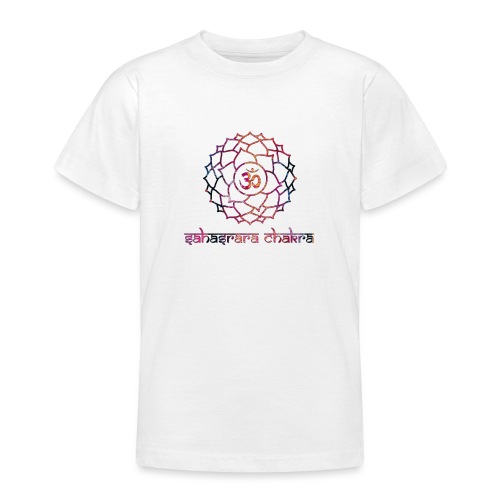 Sahasrara Kronenchakra Bunt Yoga Chakra Motiv - Teenager T-Shirt