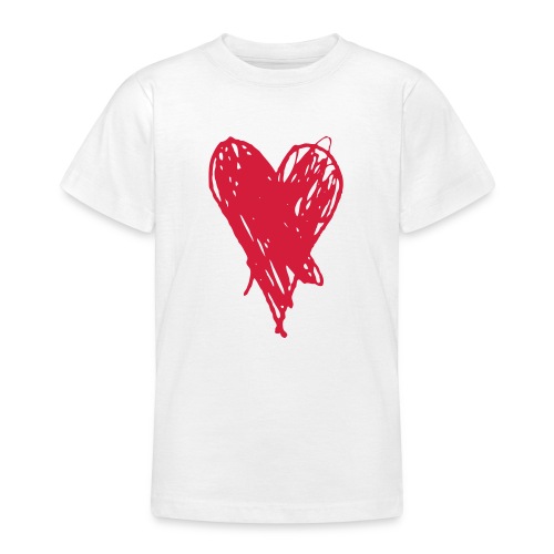 Cœur et amour pour dire je t'aime, i love you - T-shirt Ado