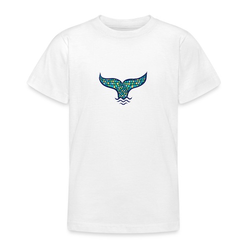 Seejungfrau, Fischflosse, Walflosse, Meerjungfrau - Teenager T-Shirt