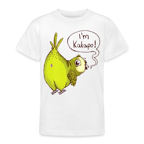 Sweet Kakapo - the fat parrot from New Zealand - Teenage T-Shirt