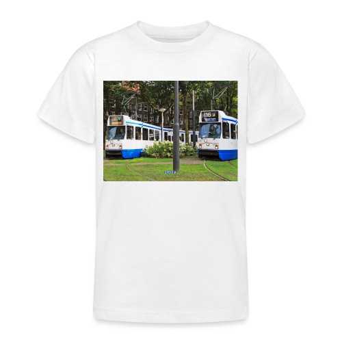 Oude GVB Trams in Amsterdam op het Surinameplein - Teenager T-shirt
