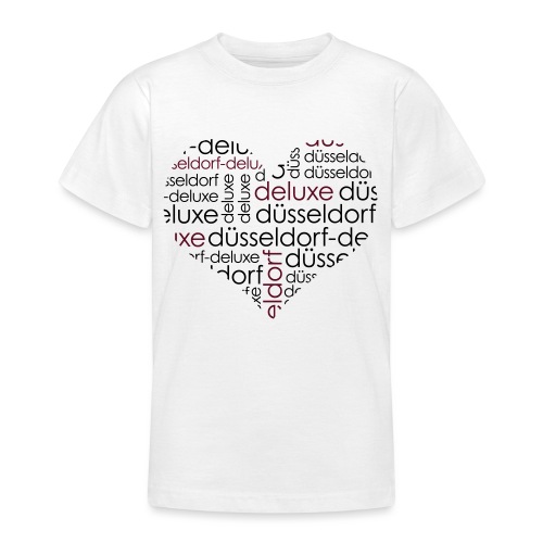 Düsseldorf Deluxe Herz Motiv - Teenager T-Shirt