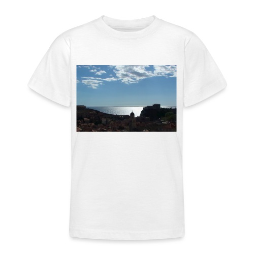 Dubrovnik Abendsonne leuchtendes Meer Naturposter - Teenager T-Shirt