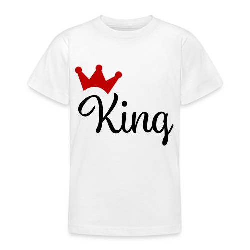 King mit Krone - Teenager T-Shirt
