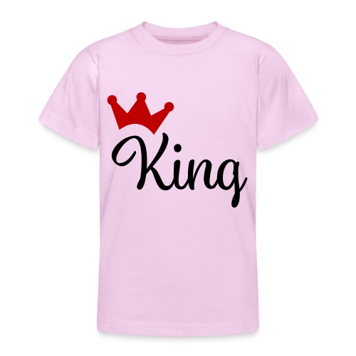 King mit Krone - Teenager T-Shirt