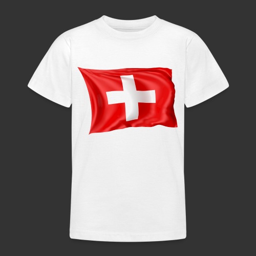 Flaga Szwajcarska Flaga Narodowa - Koszulka młodzieżowa