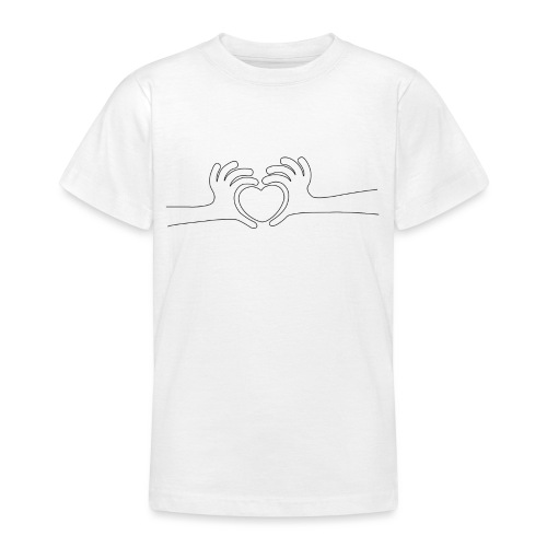Hand aufs Herz - Teenager T-Shirt