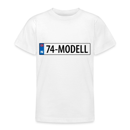 74-modell kjennemerke - T-skjorte for tenåringer