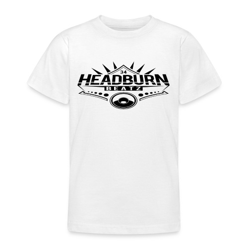 HeadburN - Logo Schwarz - Teenager T-Shirt