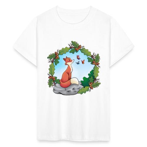 Fuchs und Schmetterlinge - Teenager T-Shirt