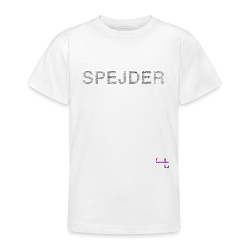 spejderord t black - Teenager-T-shirt