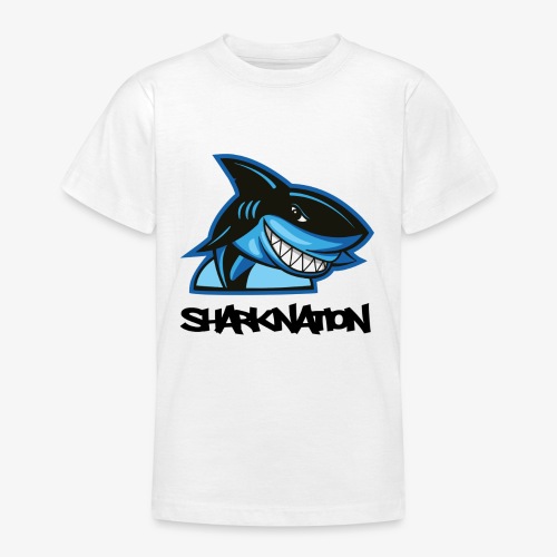 SHARKNATION / Schwarze Buchstaben - Teenager T-Shirt