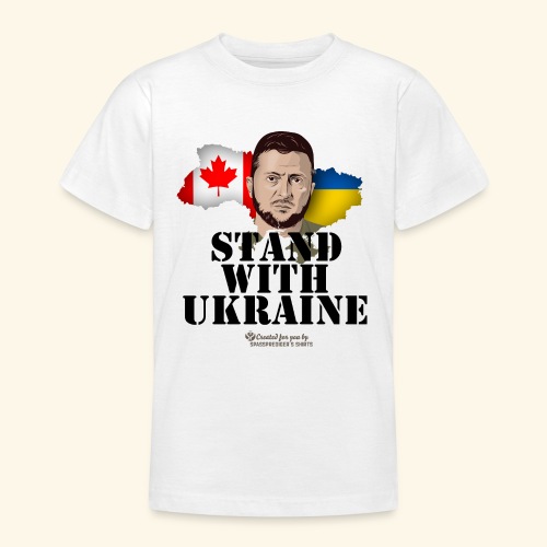 Ukraine Kanada Stand with Ukraine - Teenager T-Shirt