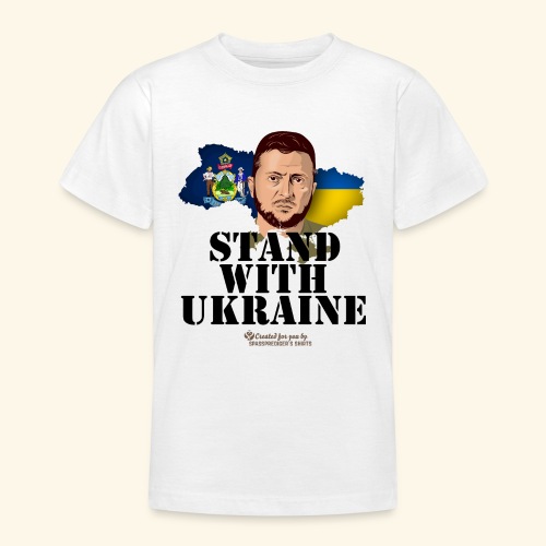 Ukraine Maine Unterstützer Motiv - Teenager T-Shirt
